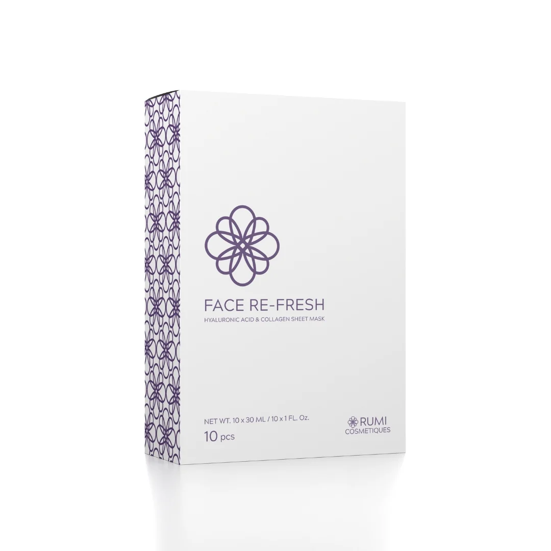 FACE RE-FRESH Hyaluronic Acid & Collagen Sheet Mask - Image 3